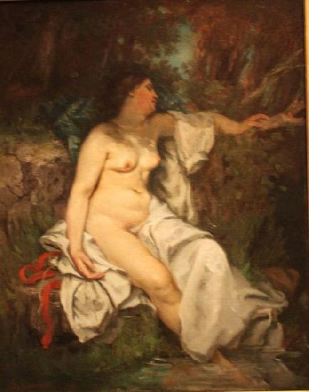 Gustave Courbet Bather Sleeping by a Brook Germany oil painting art